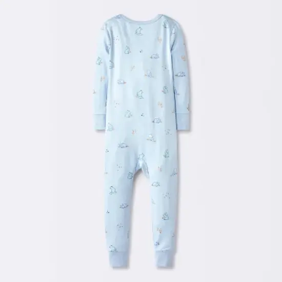 Toddler Boys' Smooth Jersey Snug Fit Union Suit - Cloud Island&trade; Blue image {1}