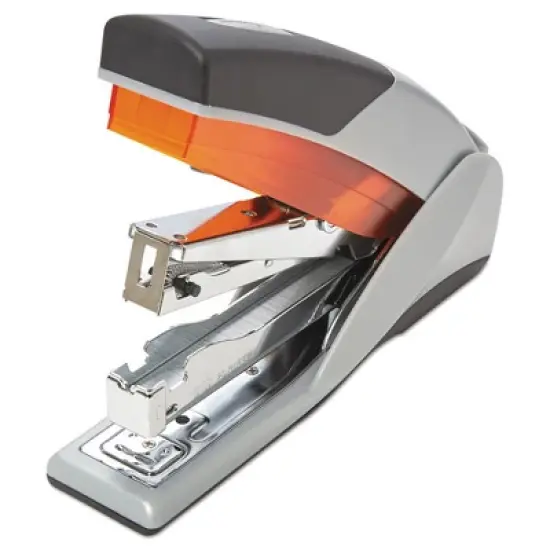 Swingline Optima 25 Reduced Effort Stapler, 25-Sheet Capacity, Gray/Orange image {3}
