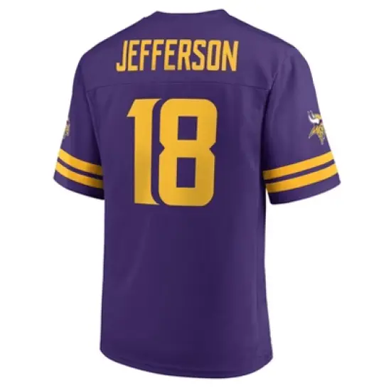 NFL Minnesota Vikings Men's Short Sleeve Jefferson 18 Jersey image {1}