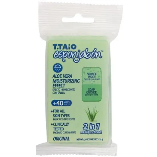 T.Taio Esponjabon Bar Soap - Aloe Vera Moisturizing - 4.2oz image {1}