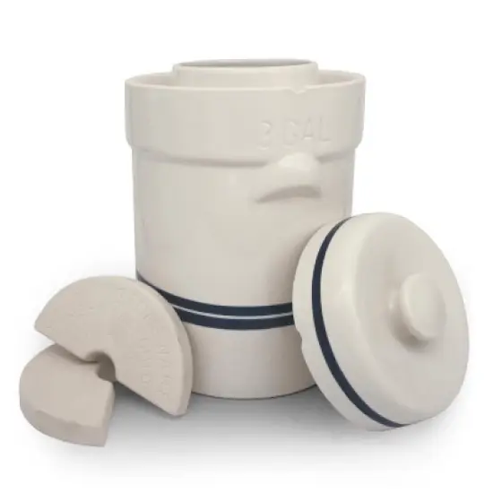 Ohio Stoneware 3 Gallon Fermentation/Preserving Crock Set - Great for Pickling and Sauerkraut!! image {2}