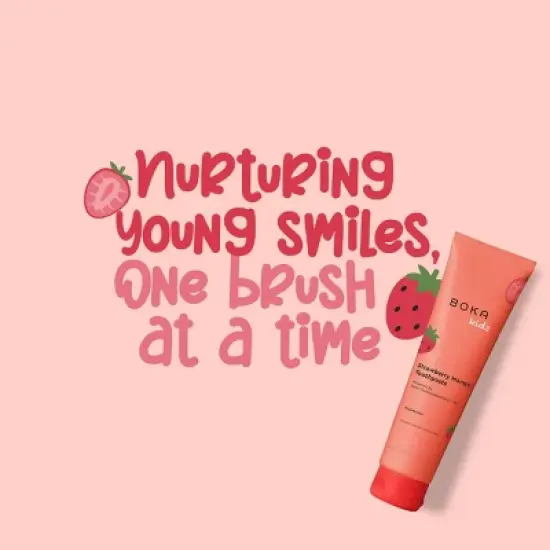 Boka Kids' Fluoride-Free Nano Hydroxyapatite Toothpaste - Strawberry Mango - 3.4oz image {5}