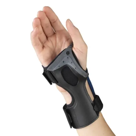 OTC Wrist Brace, Molded Exoskeleton, Low-profile, Exolite, Black, Right image {4}