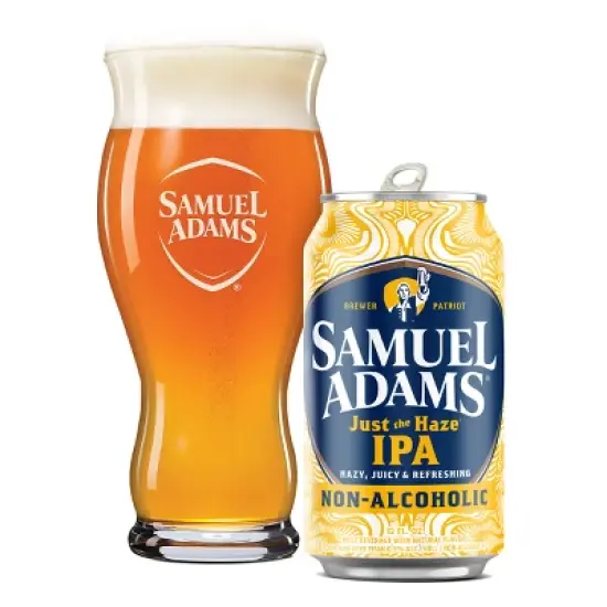 Sam Adams Just the Haze Non-Alcoholic IPA Beer - 6pk/12 fl oz Cans image {1}