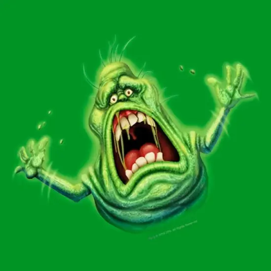 Boy's Ghostbusters Cartoon Slimer T-Shirt image {1}