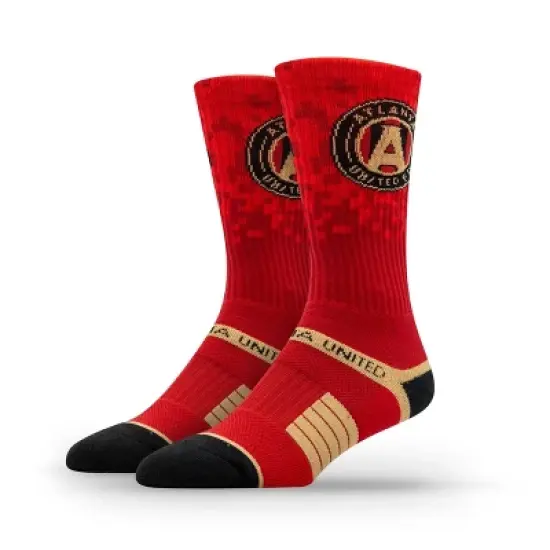 MLS Atlanta United FC Premium Knit Crew Socks: Cushioned Heel & Toe, Midweight Fabric image {2}