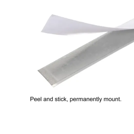 Unique Bargains Steel Metric Scale Middle to Both Sides Reading Adhesive Tape Measure image {3}