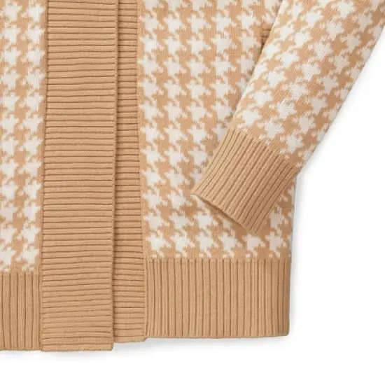 Hope & Henry Girls' Toggle Sweater Cardigan, Infant image {3}