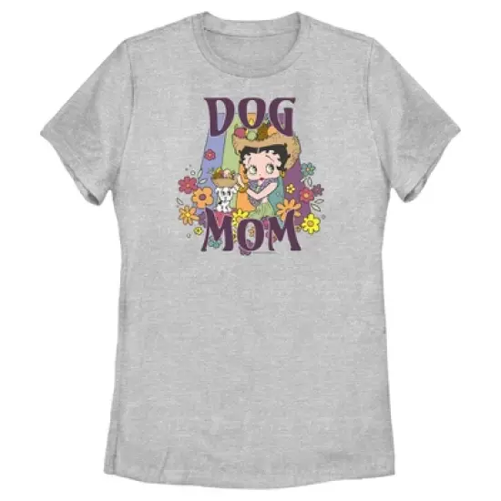 Women's Betty Boop Floral Dog Mom T-Shirt image {3}