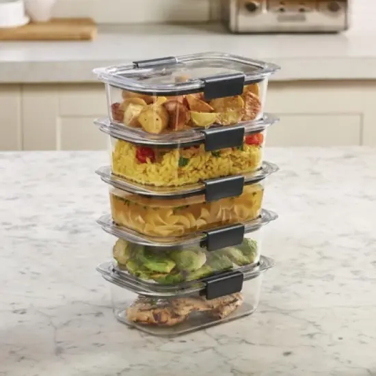 Food Storage Containers with BPA-Free Airtight Lids, Set of 5, Perfect for Lunch Prep and Leftovers Storage (3.2 Cups) image {4}