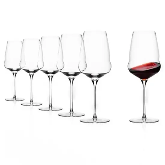 Stolzle Lausitz Set of 6 20.5oz Cocoon Wine Glasses Red image {5}