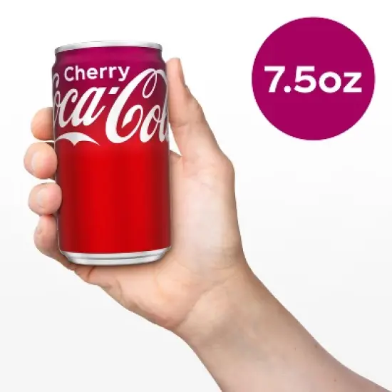Coca-Cola Cherry Soda - 10pk/7.5 fl oz Mini-Cans image {5}
