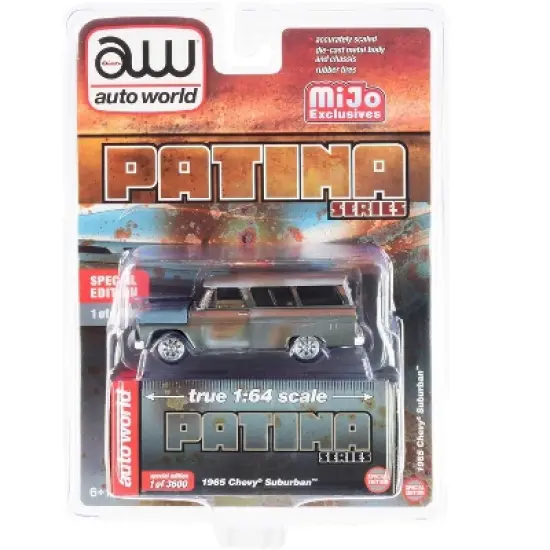 1965 Chevrolet Suburban (Weathered Rust) "Patina Series" Limited Edition to 3600 pieces 1/64 Diecast Model Car by Auto World image {2}