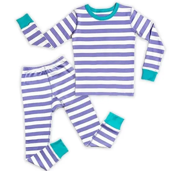 Mightly Kids' Fair Trade 100% Organic Cotton Tight Fit Pajamas Set image {11}