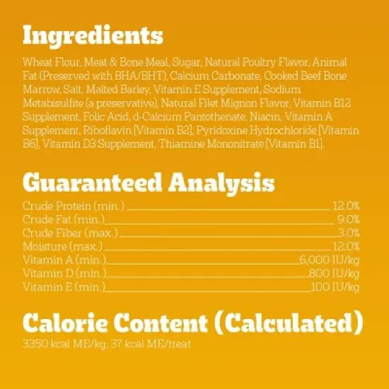 Pedigree Beef and Marrow Bone Flavor Bones and Crunchy Dog Treats - 6lbs image {8}