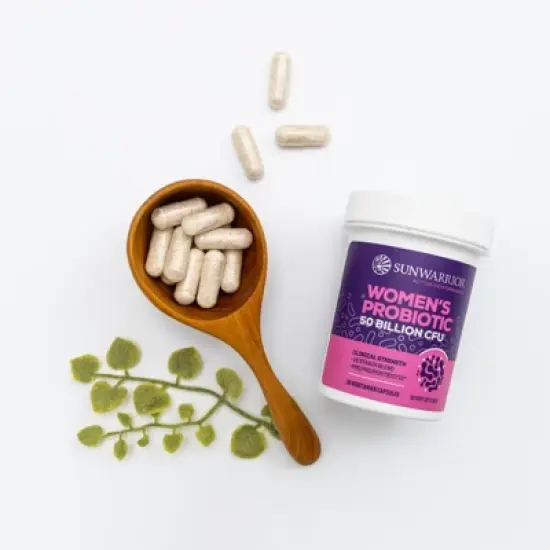 Active Women's Probiotic Capsules, 50 Billion CFU Probiotic Supplement for Digestive & Immune Health Support, Sunwarrior, 30ct image {4}