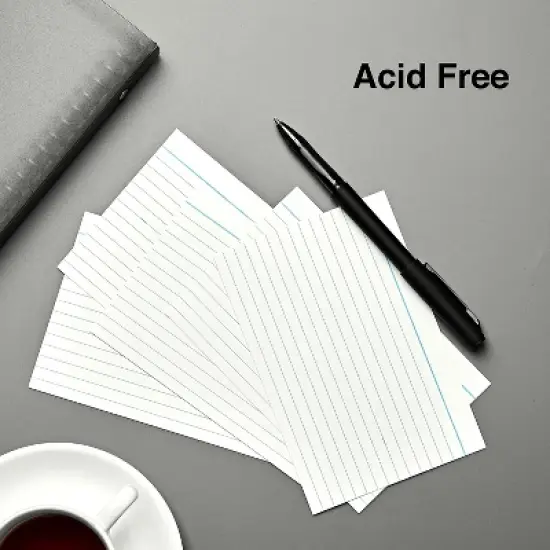 MyOfficeInnovations 4" x 6" Line Ruled White Index Cards 500/Pack (50989) 233510 image {2}