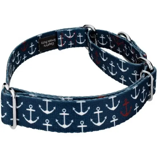 Country Brook Petz Anchors Away Martingale Dog Collar image {2}