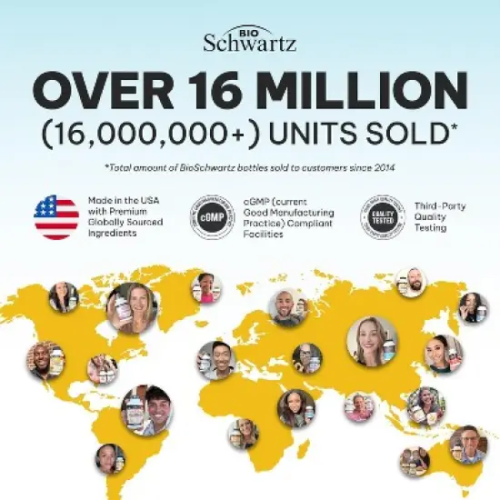 Glucosamine MSM + Chondroitin, Maximum Strength Supplement with Collagen Peptides for Joint Mobility and Flexibility, Bioschwartz image {4}