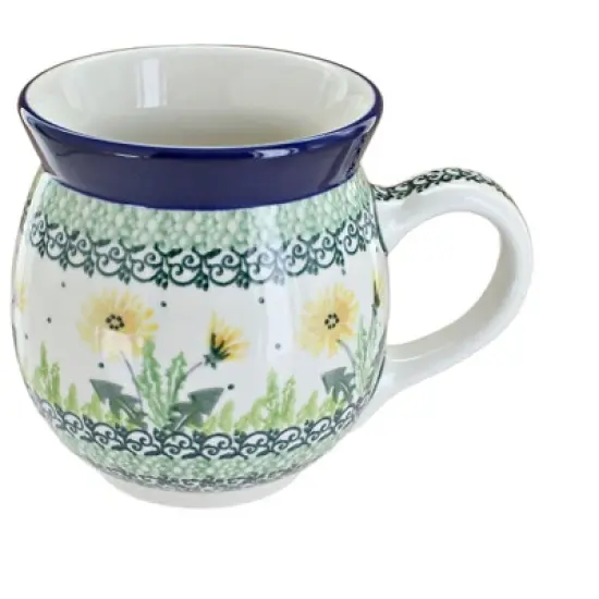 Blue Rose Polish Pottery Ceramika Artystyczna Bubble Mug image {7}