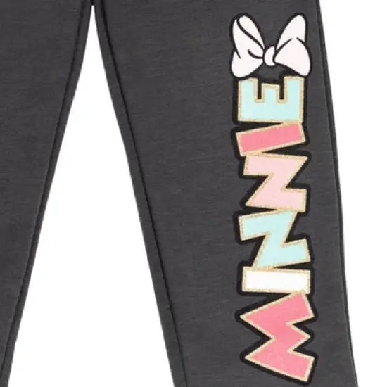 Disney Minnie Mouse Fleece Pullover Sweatshirt Pants Set Gray image {6}