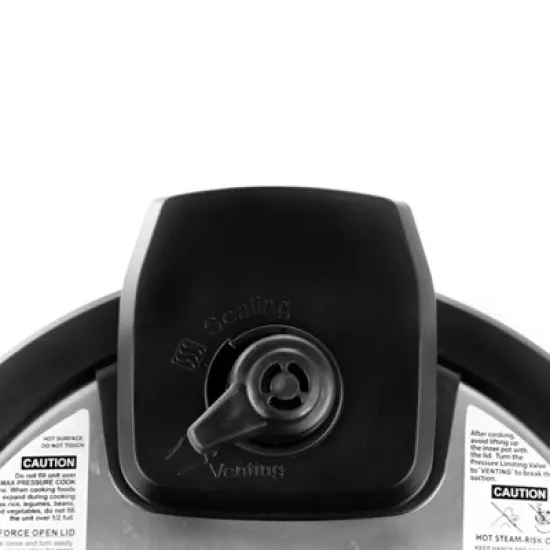 MegaChef 6 Quart Stainless Steel Electric Digital Pressure Cooker with Lid: Programmable, Cool Touch, Dishwasher-Safe image {2}