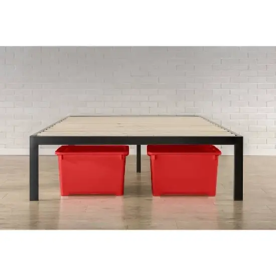 Lorrick Quick Snap&reg; Platform Bed Frame Black - Zinus image {5}