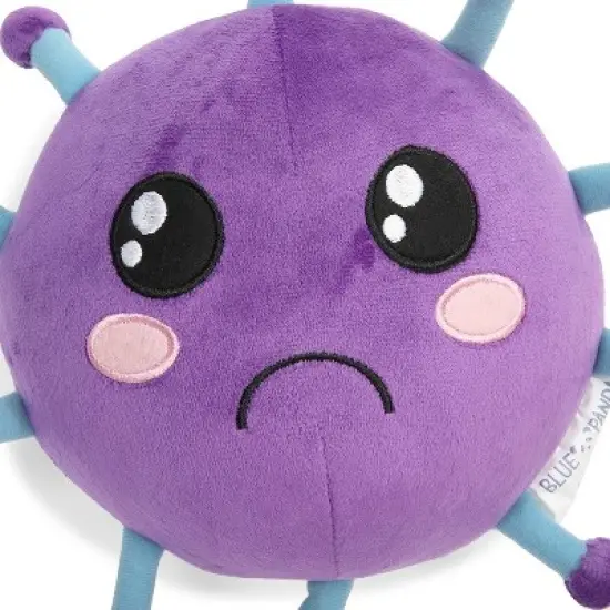 Microbe Plush Toy Stuffed Doll, Health Education Material to Teach Personal Hygiene, Cough, Educational Toys, Purple 9" image {4}