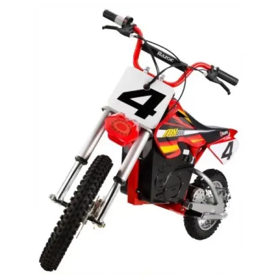 Razor MX500 Dirt Rocket Adult & Teen Ride On High-Torque Electric Motocross Motorcycle Dirt Bike, Speeds up to 15 MPH, Ages 14 and Up, Red image {1}
