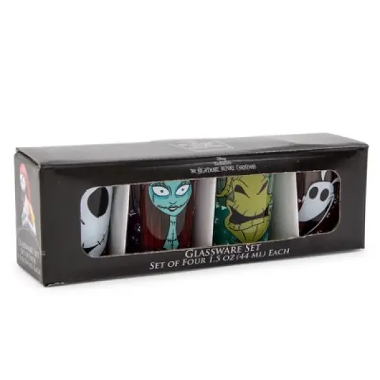 Silver Buffalo Disney The Nightmare Before Christmas 1.5-Ounce Mini Shot Glasses | Set of 4 image {2}