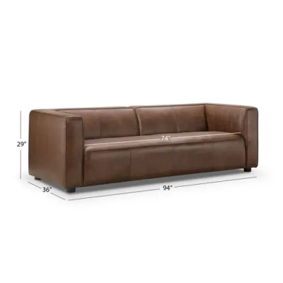 Otto Leather Sofa - Abbyson Living image {4}