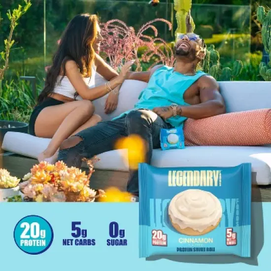 Legendary Foods Gluten Free and Keto Friendly Protein Sweet Roll - Cinnamon - 9.5oz/4ct image {3}