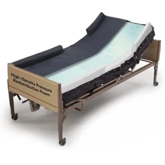 ProHeal Memory Foam Hospital Bed Mattress Pressure Redistribution, Gel Infused - Railed 36"x76"x9" image {1}