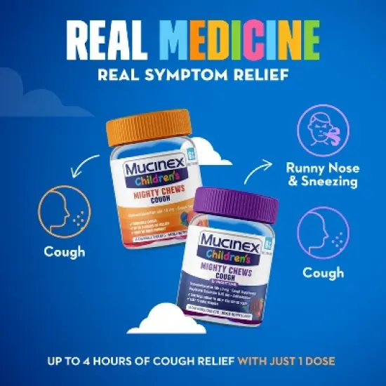 Mucinex Children's Cough Mighty Chews - Day/Night Combo - 32ct image {5}