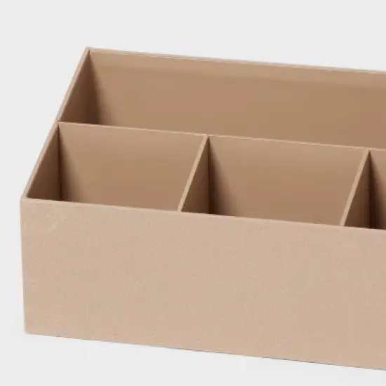 Canvas Desktop Organizer Light Brown - Brightroom&trade;: Office Desk Tool Holder, Polyester, , 12.25"x5"x6" image {2}