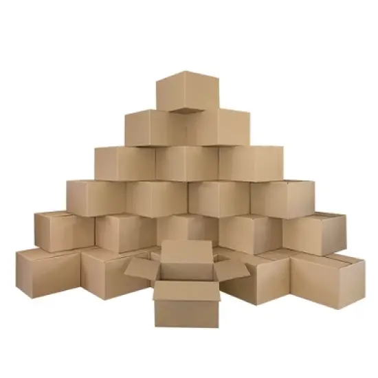 UOFFICE Pack of 25 Corrugated Boxes 14" x 14" x 9" Cardboard Shipping Boxes image {3}