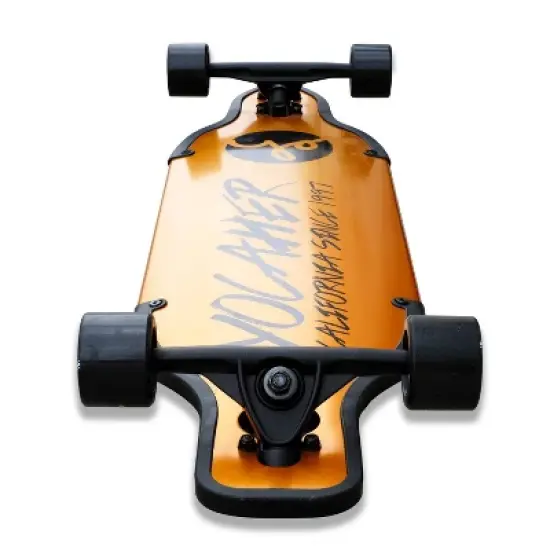 Yocaher 41.25" Aluminum Drop Through Complete Longboard - Gold image {2}