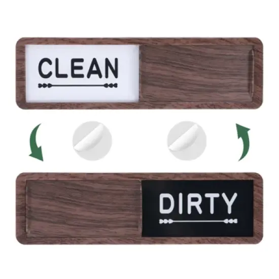 Unique Bargains Kitchen Hotel Indicating Clean Dirty Sign Rectangle Dishwasher Magnet image {7}