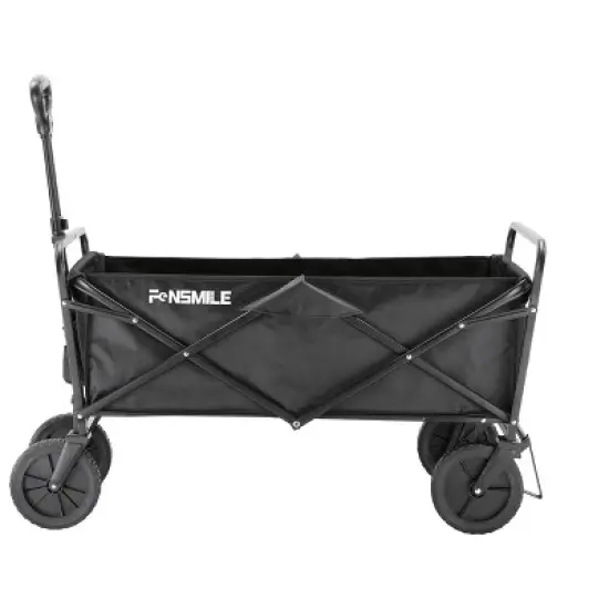 EchoSmile 4.06 cu. ft. Fabric Portable Garden Cart with Adjustable Rolling Wheels image {7}