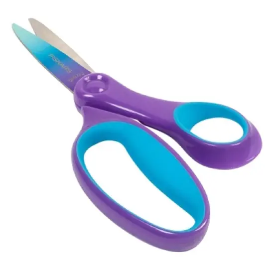 Fiskars Pointed-Tip Softgrip School Supplies Big Kids Scissors for Kids 8 to 11 - 6" Scissors - Purple Ombre image {3}