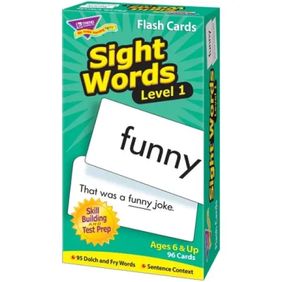 TREND Sight Words � Level 1 Skill Drill Flash Cards image {3}