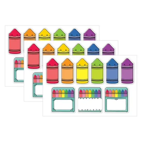 Creative Teaching Press&reg; Core Decor Doodle Crayons 6" Designer Cut-Outs, 54 Per Pack, 3 Packs image {5}