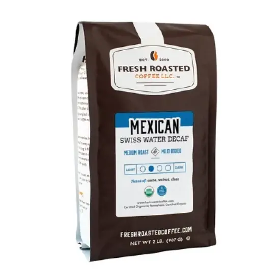 Fresh Roasted Coffee, Organic Mexican Decaf, Whole Bean image {4}
