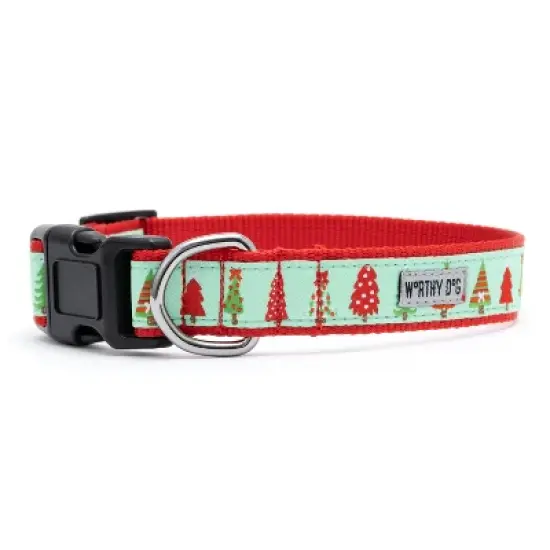 The Worthy Dog Holiday Trees Adjustable Dog Collar image {3}
