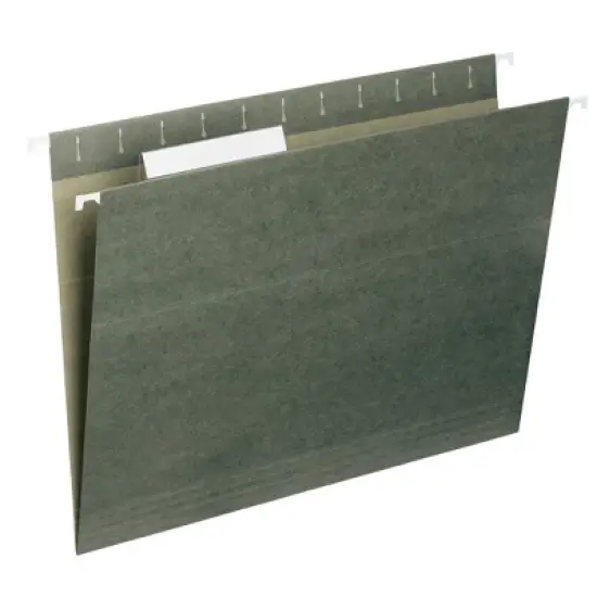 Smead Hanging File Folder with Tab, 1/3-Cut Adjustable Tab, Letter Size, PAPER,  25 per Box (64035) image {13}