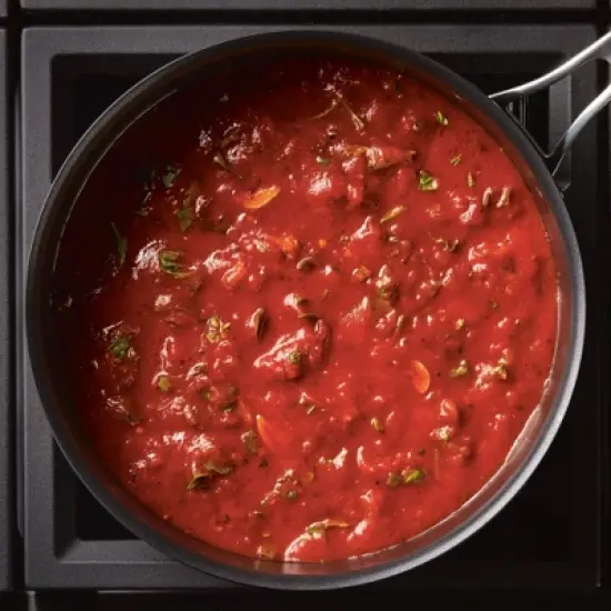 Anolon X Hybrid 3.5qt Nonstick Induction Saute Pan with Lid Super Dark Gray image {8}