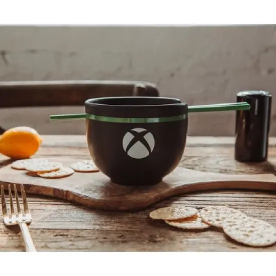 Ukonic Xbox Series X Logo 20-Ounce Ramen Bowl and Chopstick Set image {3}