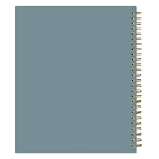 Blue Sky 7"x9" 2025-2026 Weekly/Monthly Wirebound Planner Clear Cover Langostino Stripe image {10}