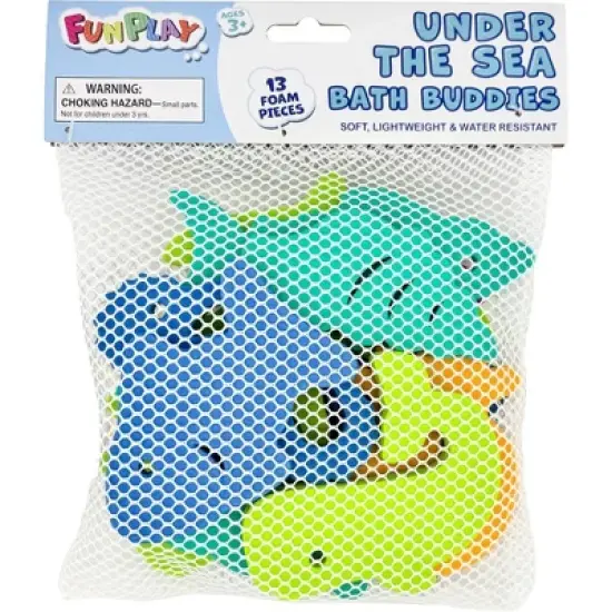 FunPlay Foam Under the Sea Bath Buddies - 13pc image {2}