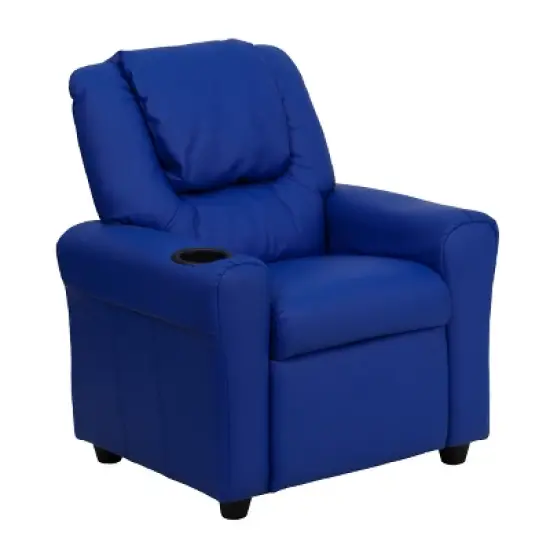 Emma and Oliver Contemporary Kids Recliner with Cup Holder and Headrest image {19}